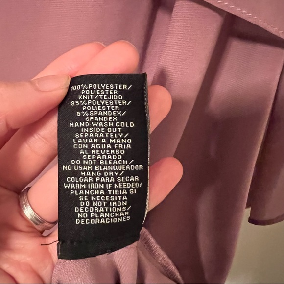 BNWT Women's Knee length Sleeveless Dress with Rhinestone accents in Elderberry - Picture 7 of 7